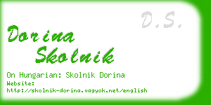 dorina skolnik business card